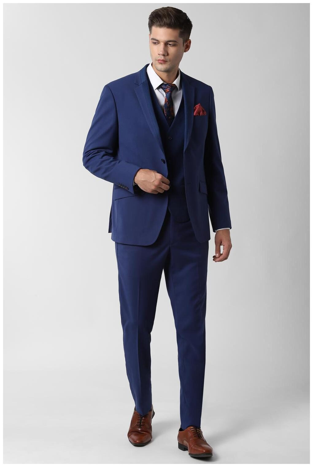 

Peter England Navy Three Piece Suit