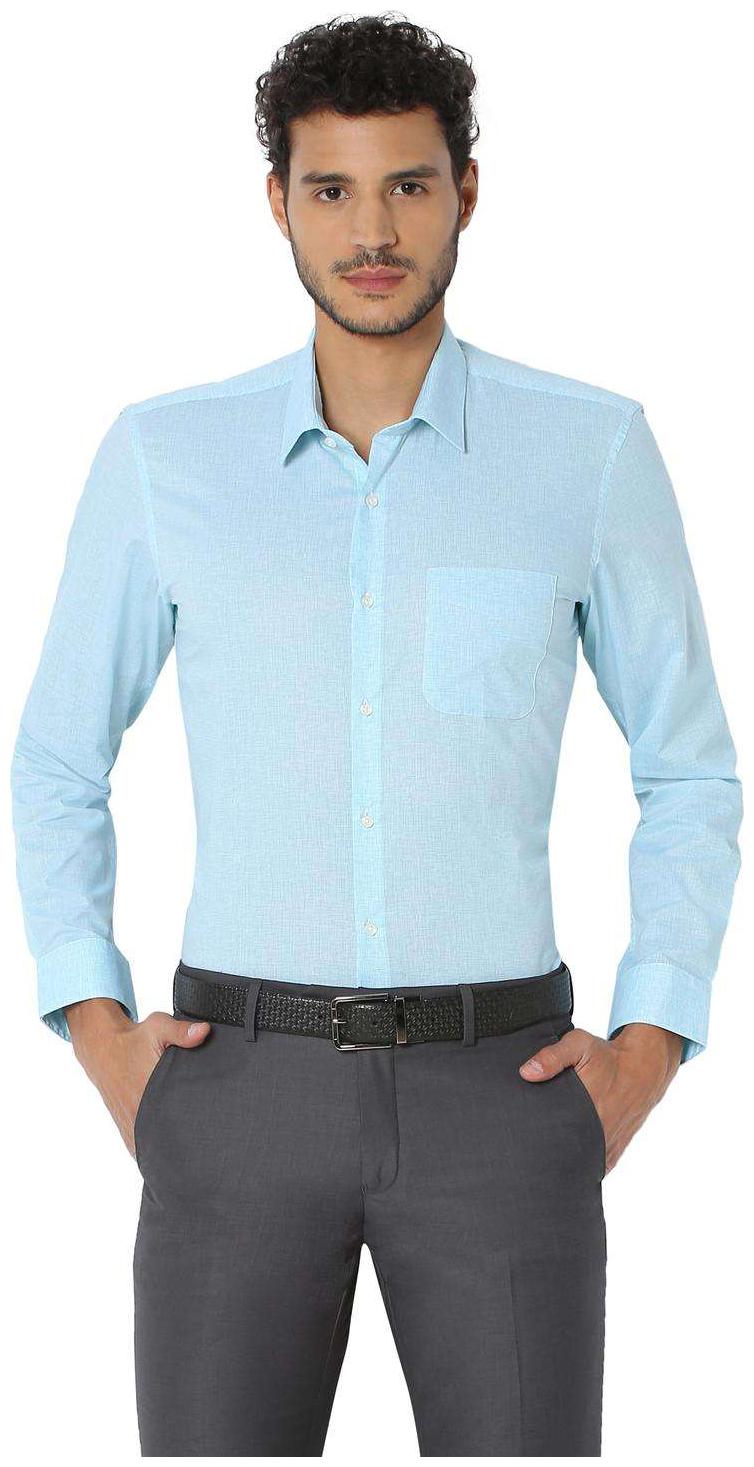 

Peter England Men Slim fit Formal Shirt - Blue