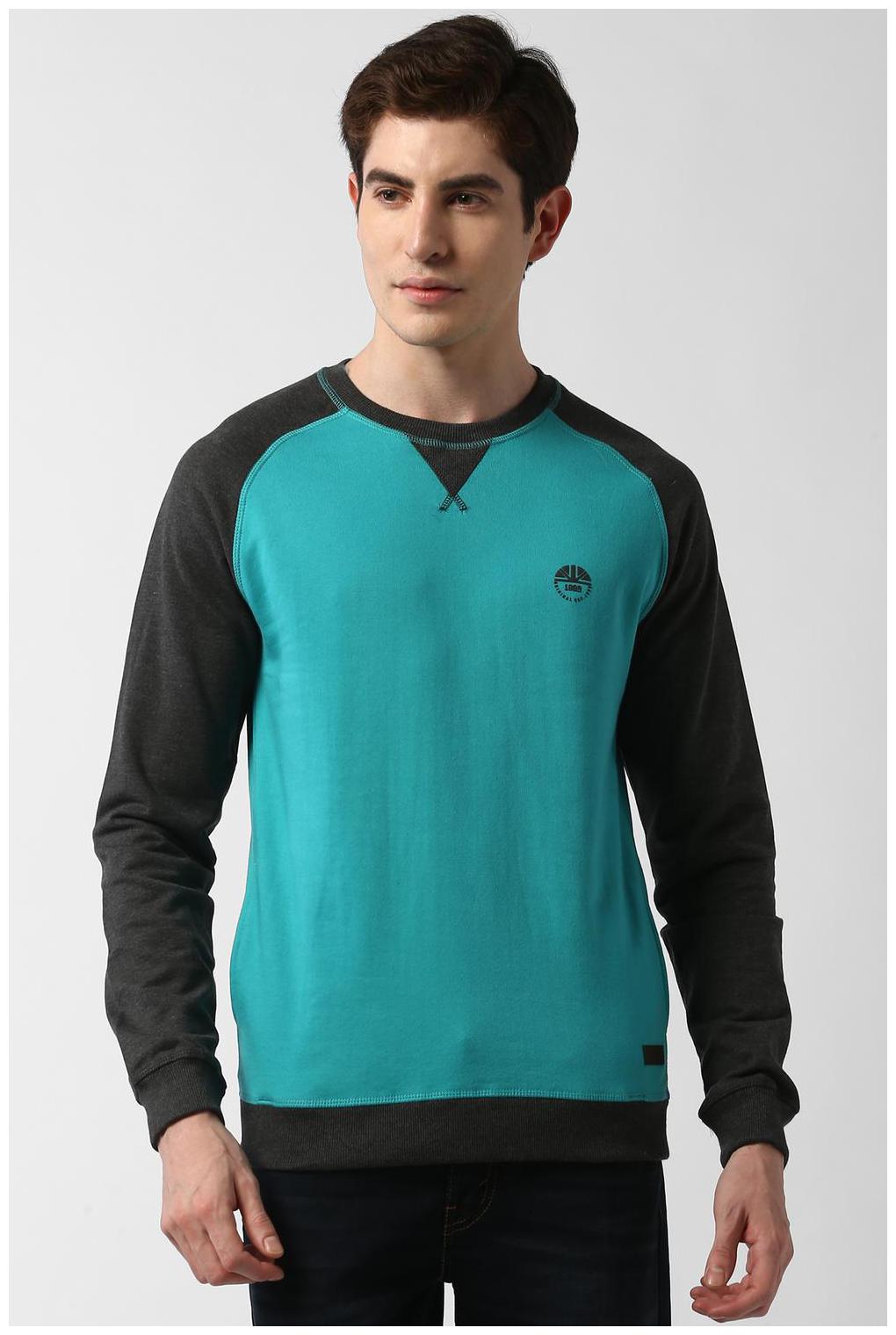 

Peter England Men Blue Round neck Sweatshirt