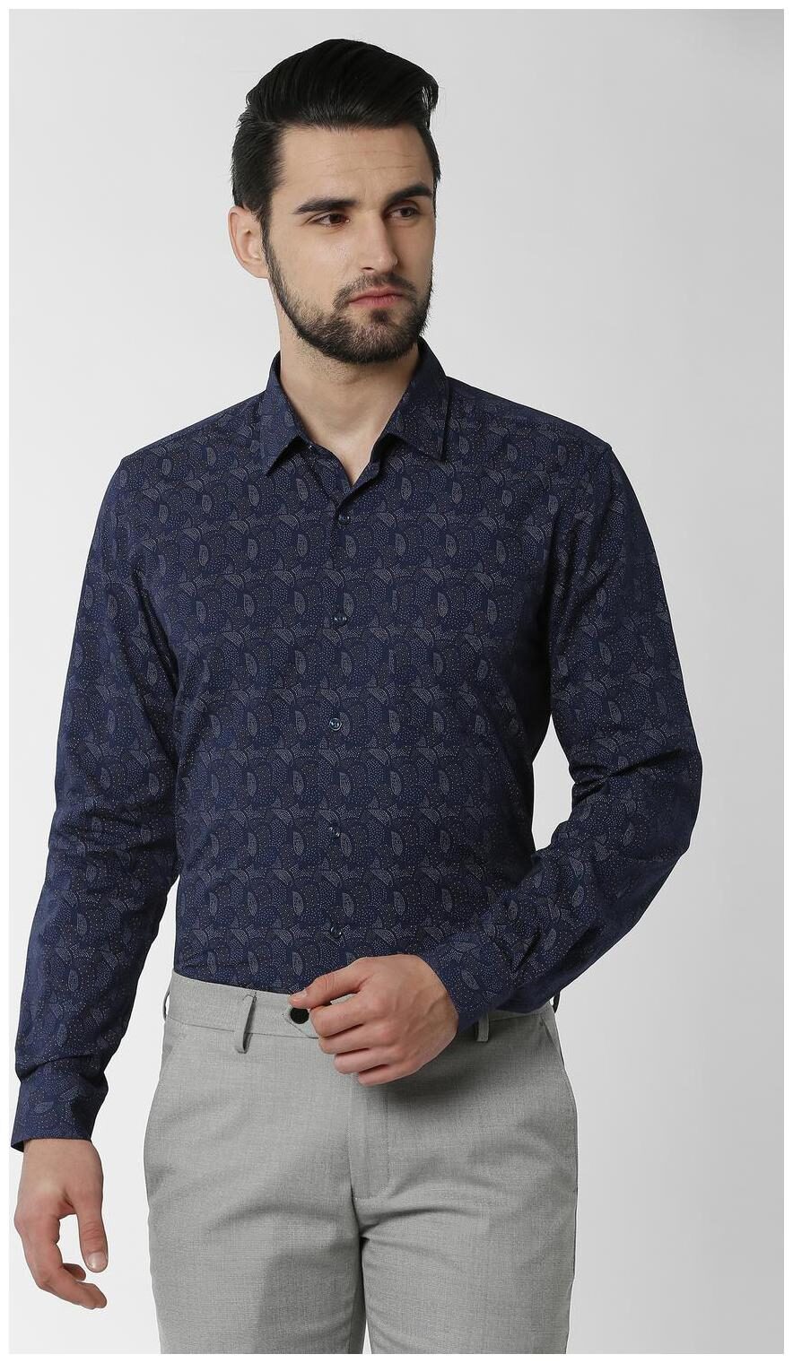

Peter England Men Slim fit Formal Shirt - Blue
