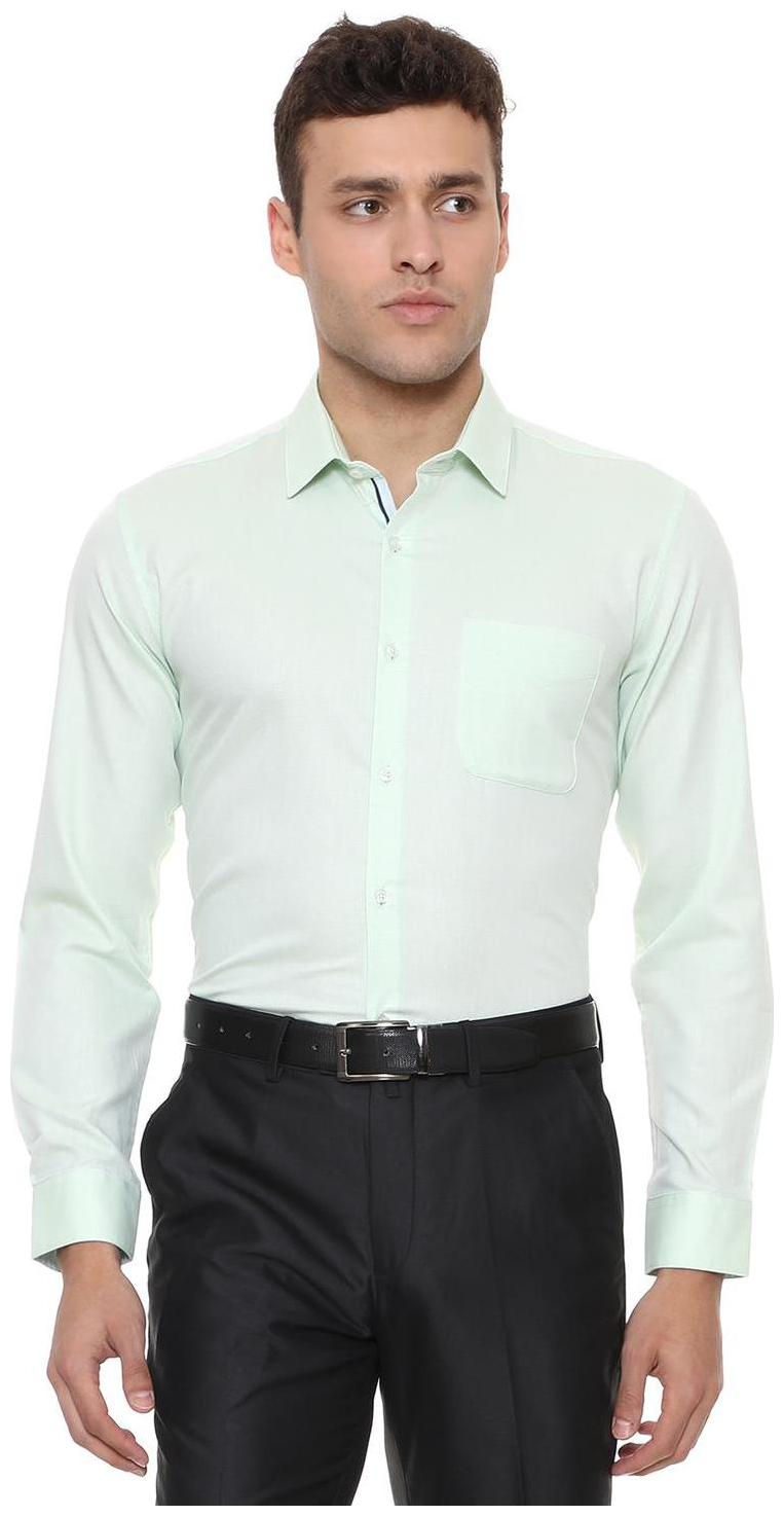 

Peter England Men Regular fit Formal Shirt - Green
