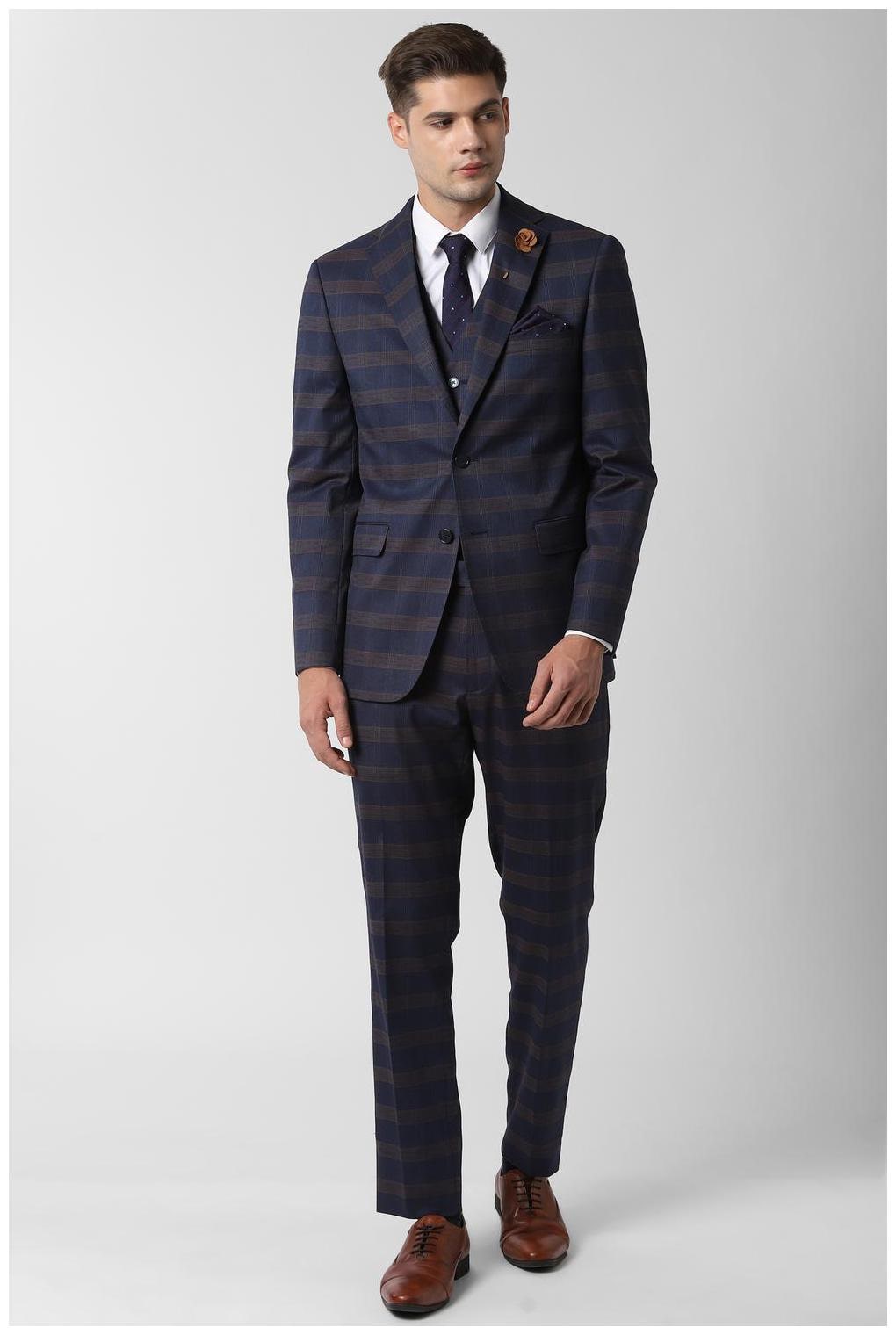 

Peter England Blue Two Piece Suit