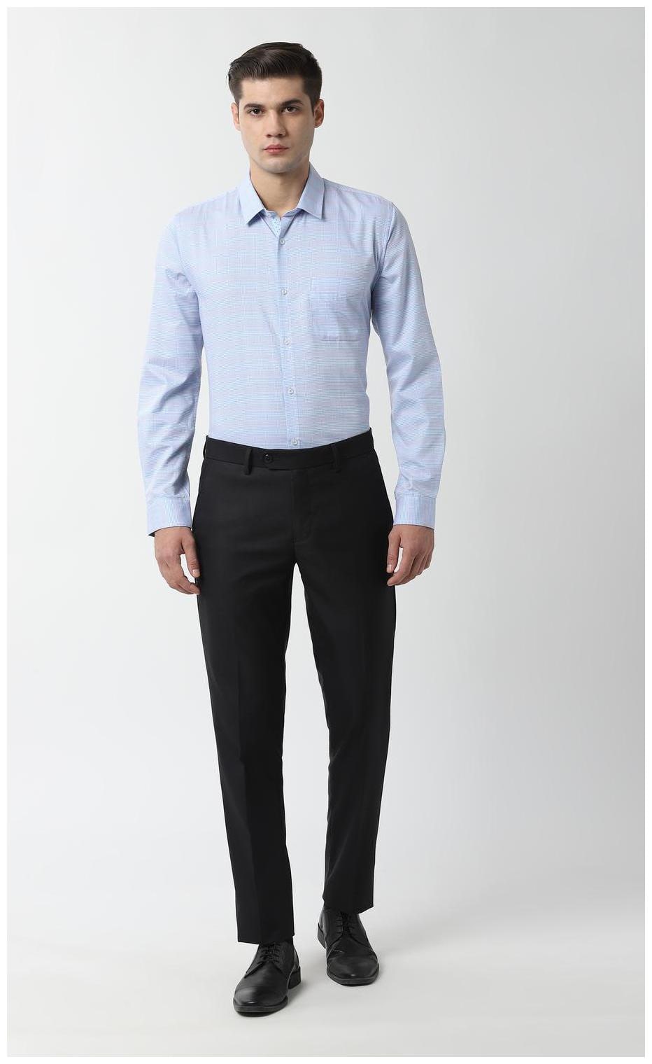 

Peter England Men Slim fit Formal Shirt - Blue