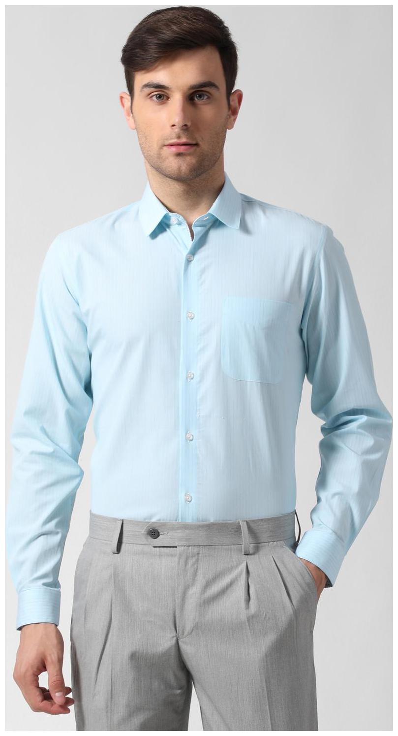 

Peter England Men Slim fit Formal Shirt - Blue