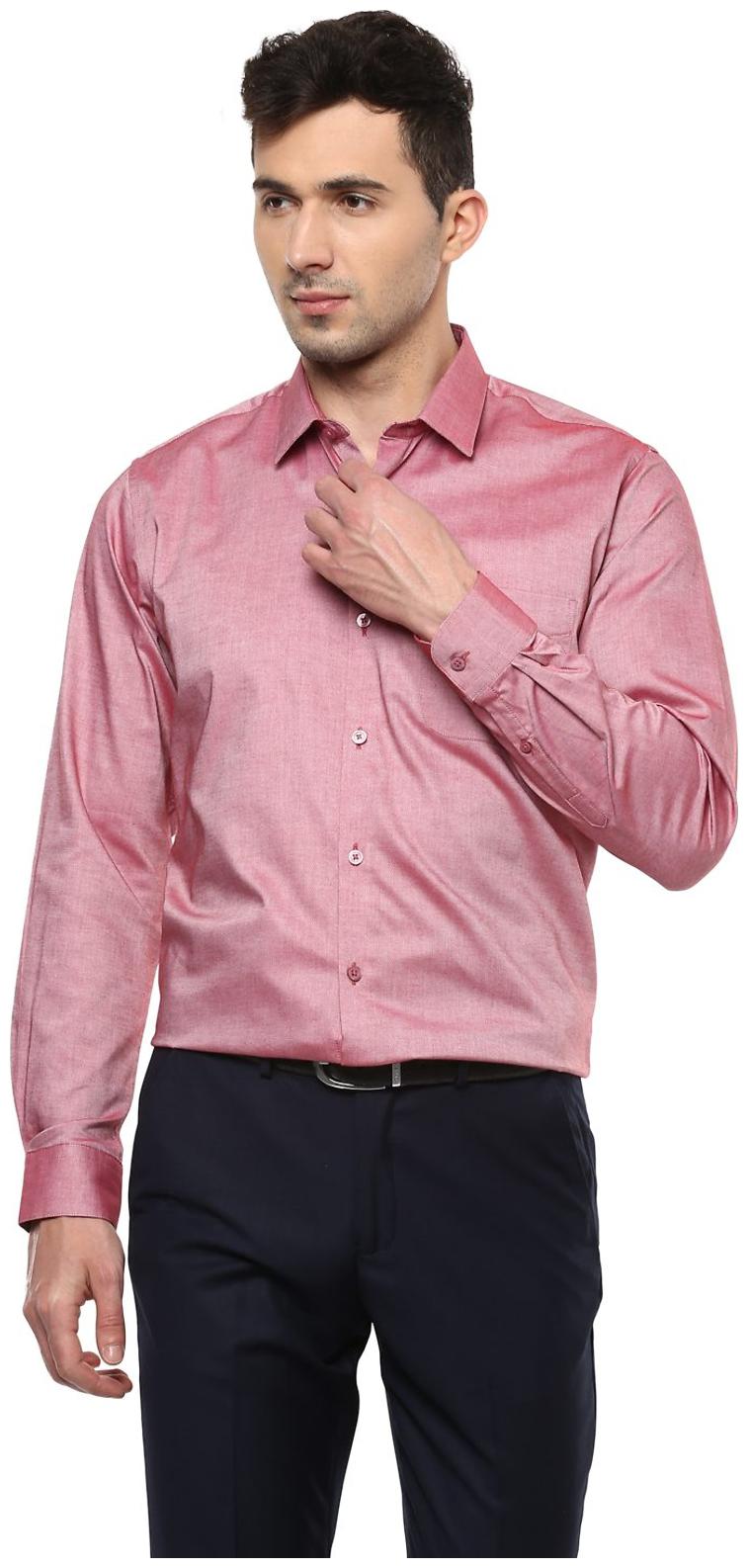 

Peter England Men Regular fit Formal Shirt - Pink