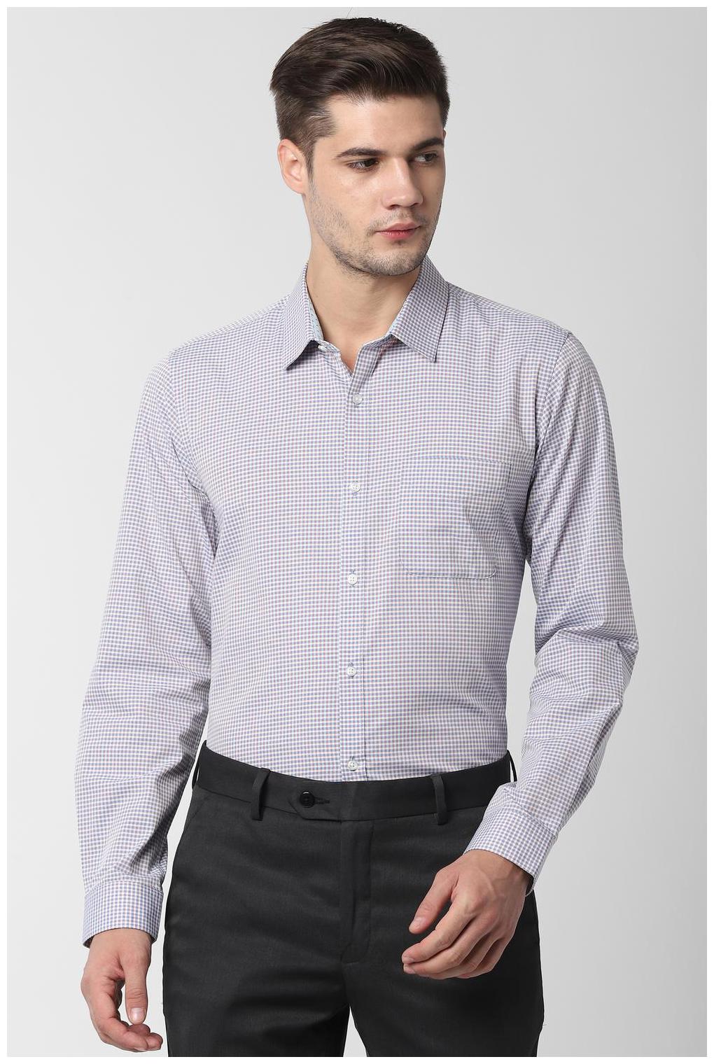 

Peter England Men Slim fit Formal Shirt - Blue