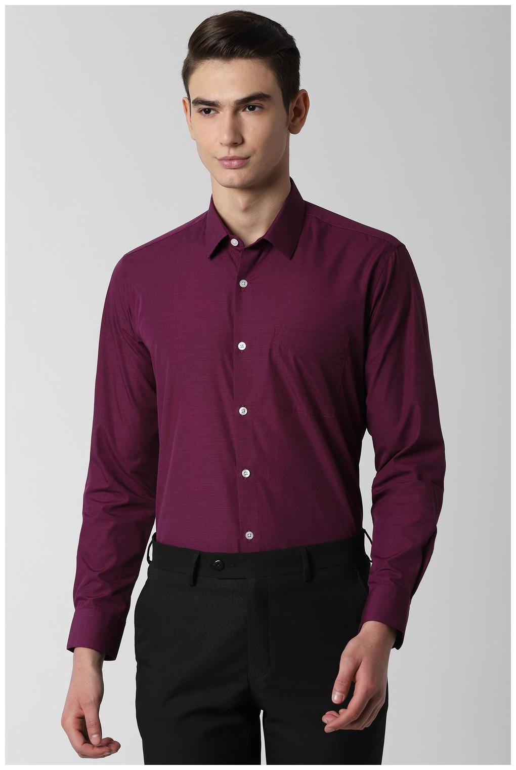 

Peter England Men Regular fit Formal Shirt - Purple
