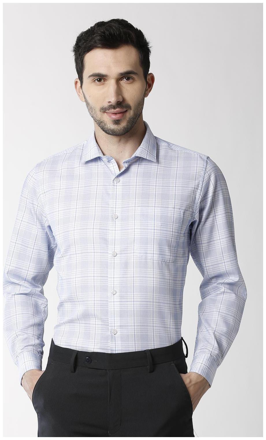 

Peter England Men Regular fit Formal Shirt - Blue