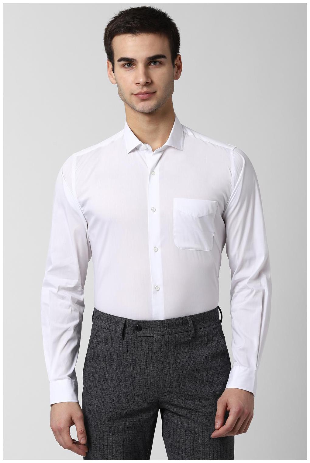 

Peter England Men Slim fit Formal Shirt - White