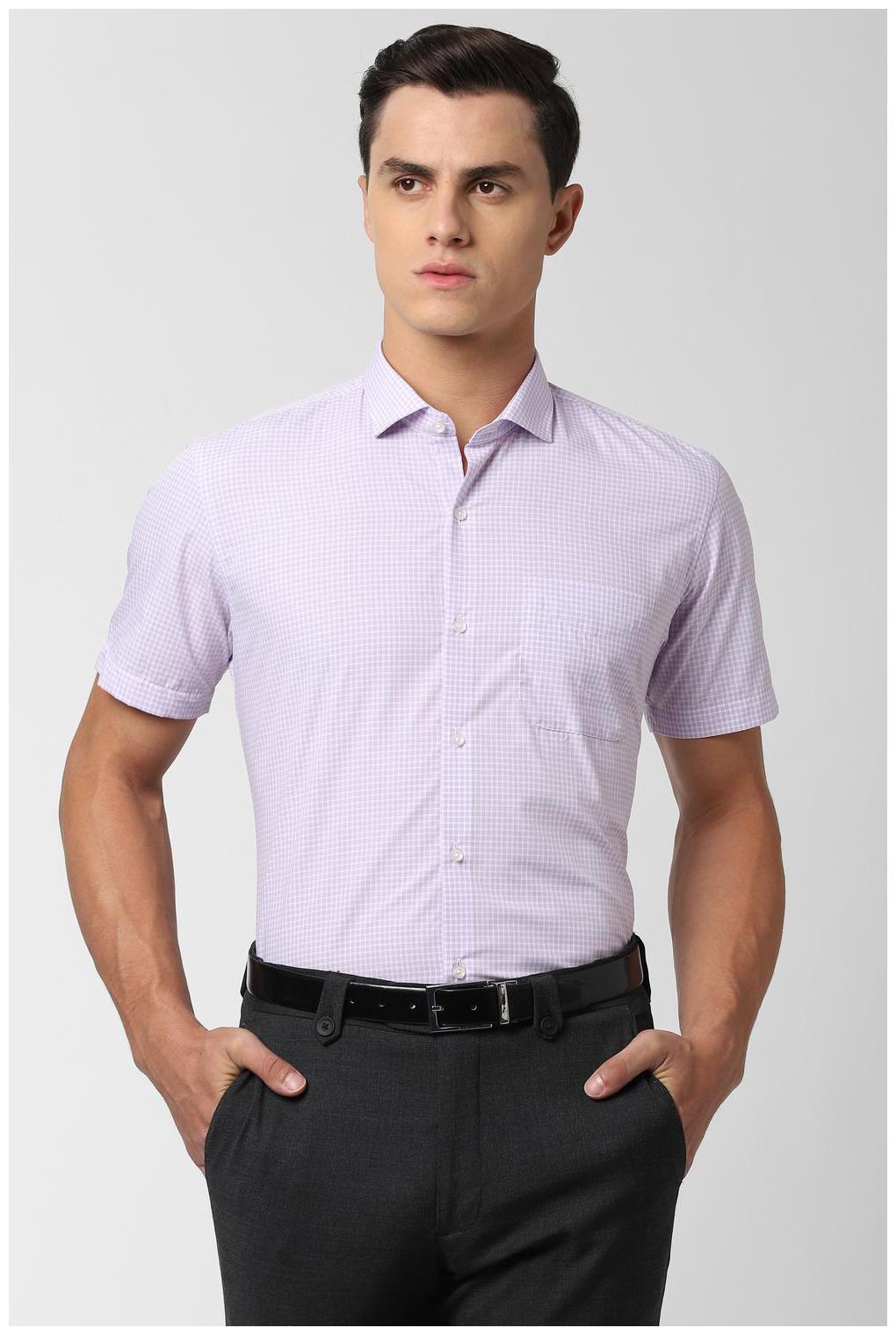 

Peter England Men Slim fit Formal Shirt - Purple