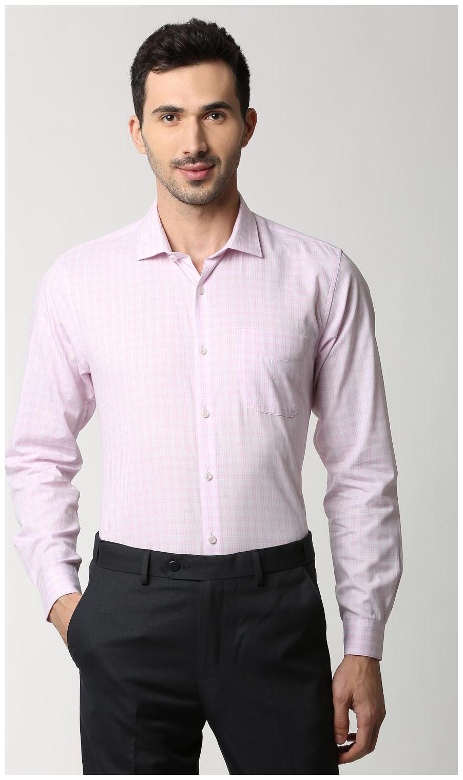 

Peter England Men Regular fit Formal Shirt - Pink