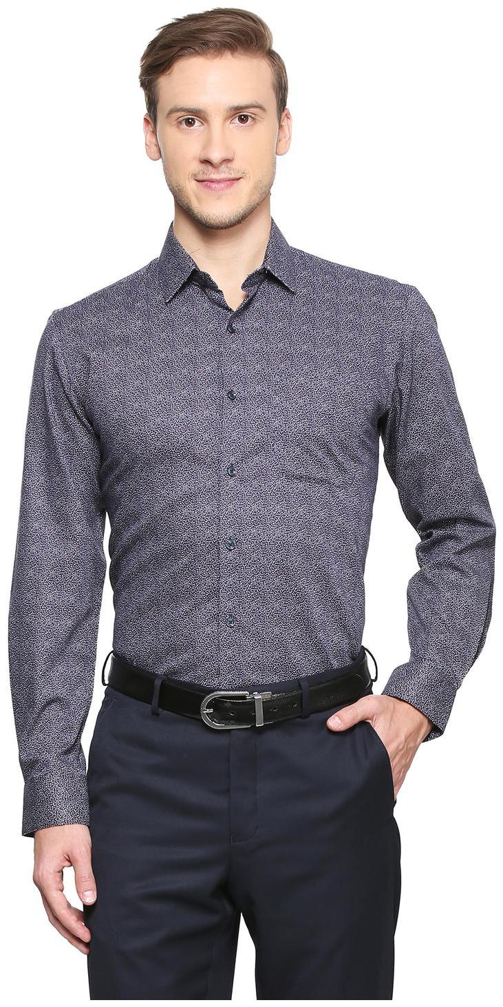 

Peter England Men Slim fit Formal Shirt - Grey