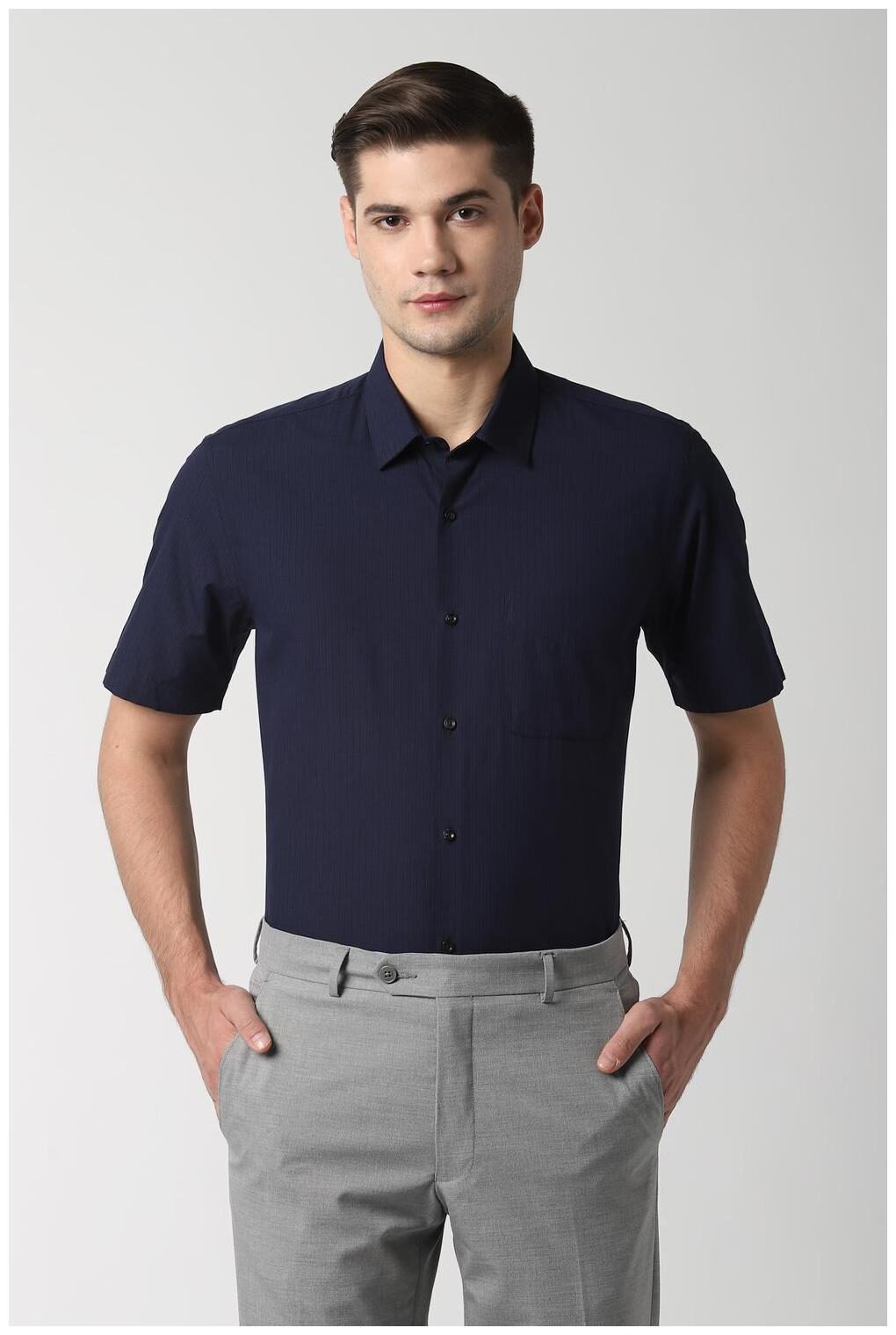 

Peter England Men Regular fit Formal Shirt - Blue