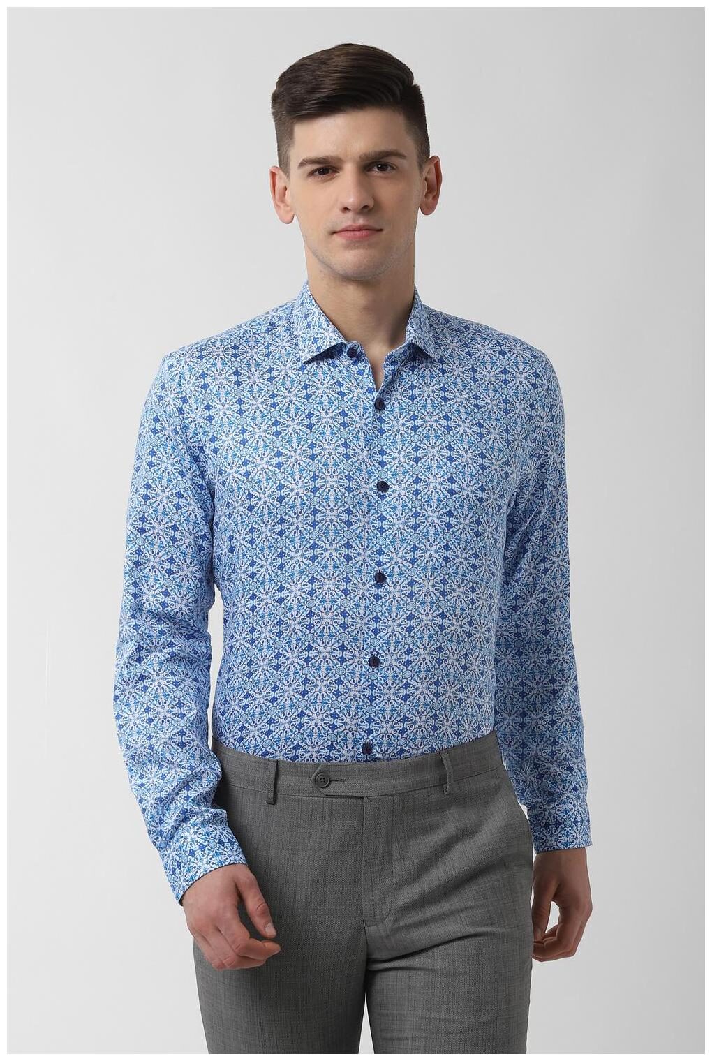 

Peter England Men Regular fit Formal Shirt - Blue