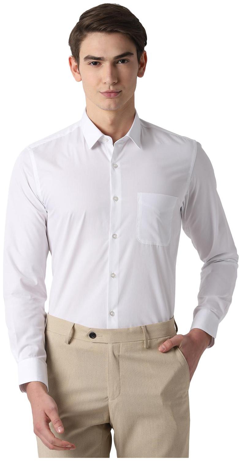 

Peter England Men Slim fit Formal Shirt - White