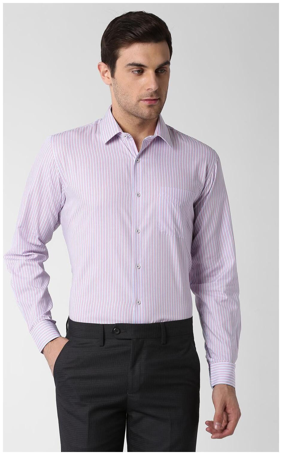 

Peter England Men Regular fit Formal Shirt - Pink