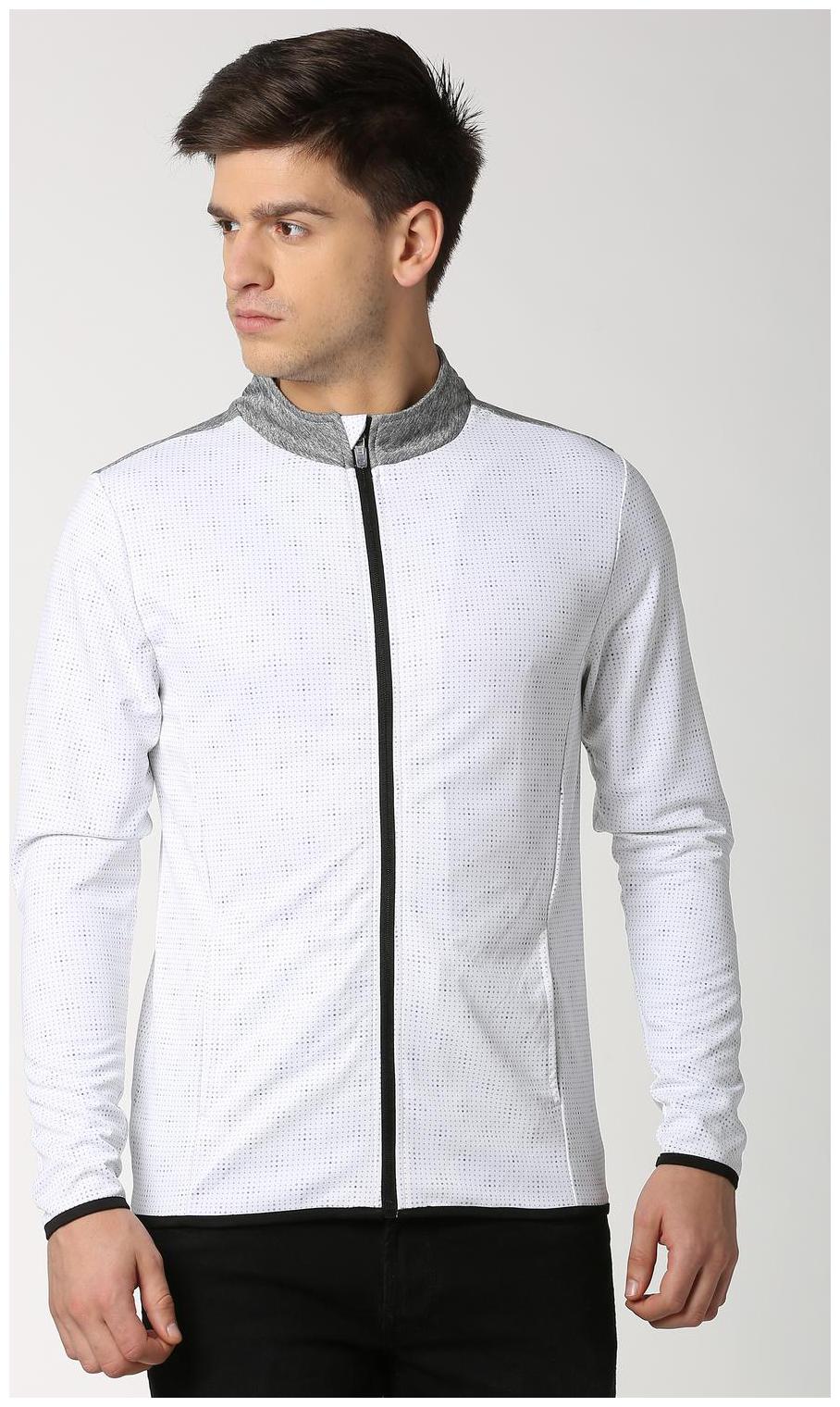 

Peter England Men White High neck Sweatshirt