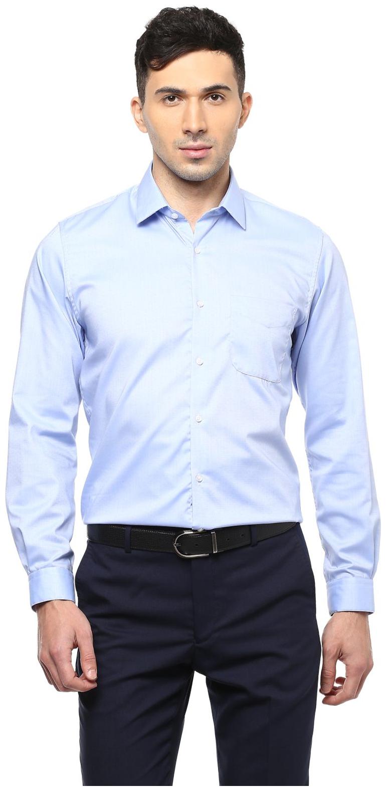 

Peter England Men Slim fit Formal Shirt - Blue