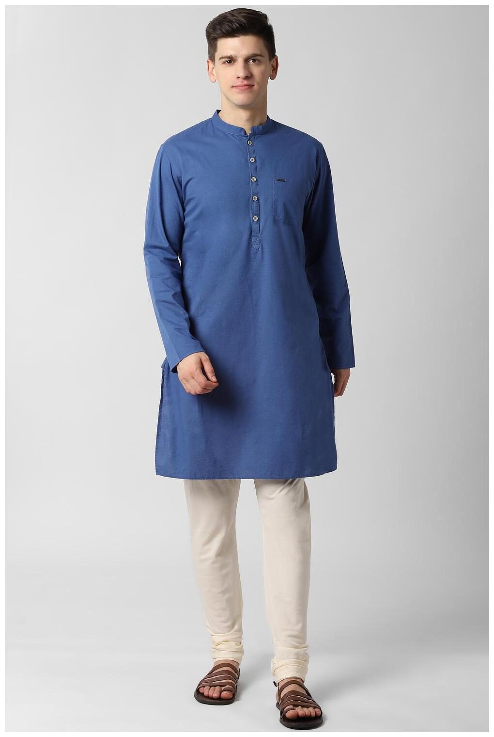 

Peter England Men Blue Slim Fit Kurta