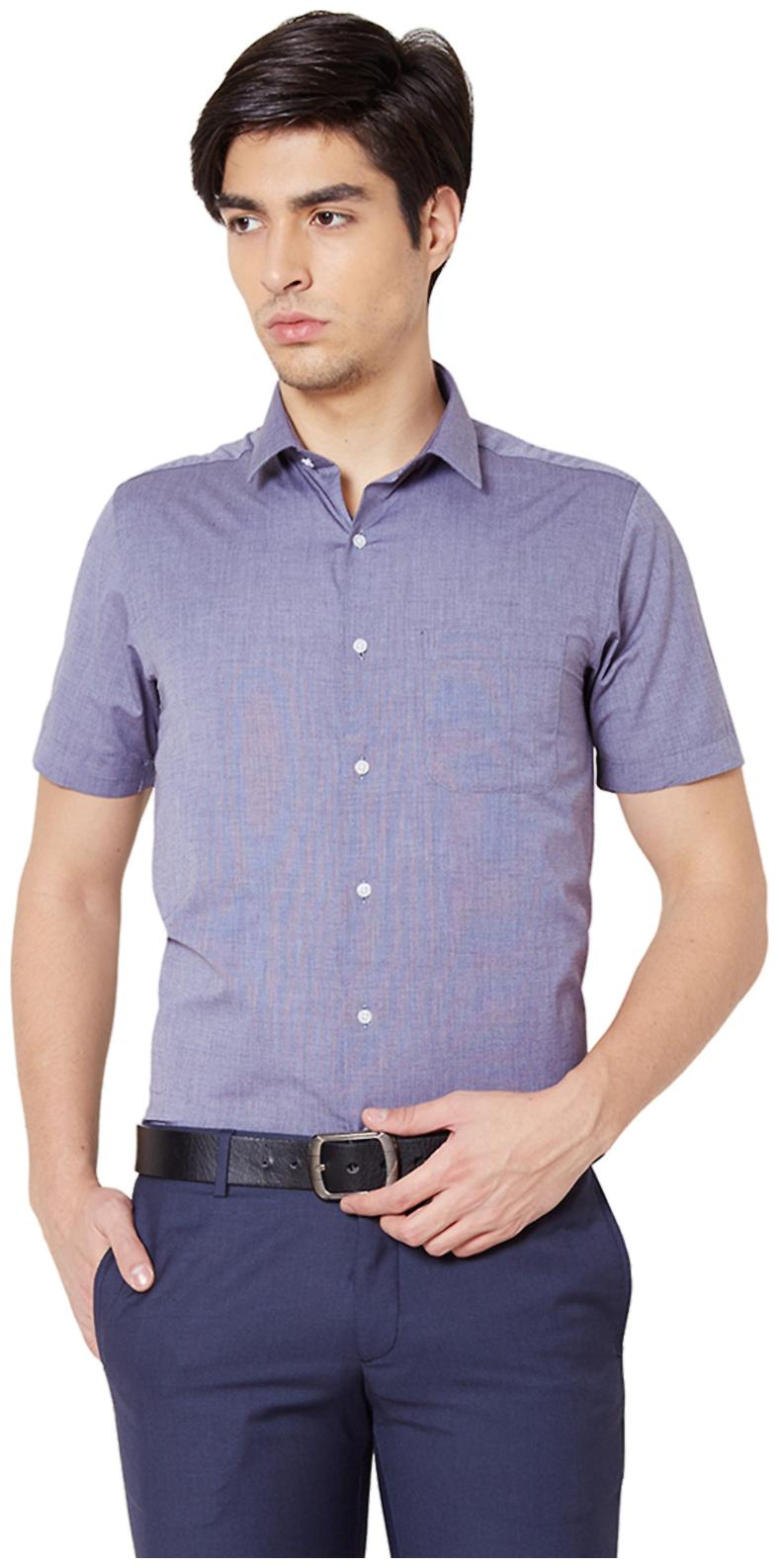

Peter England Men Slim fit Formal Shirt - Blue