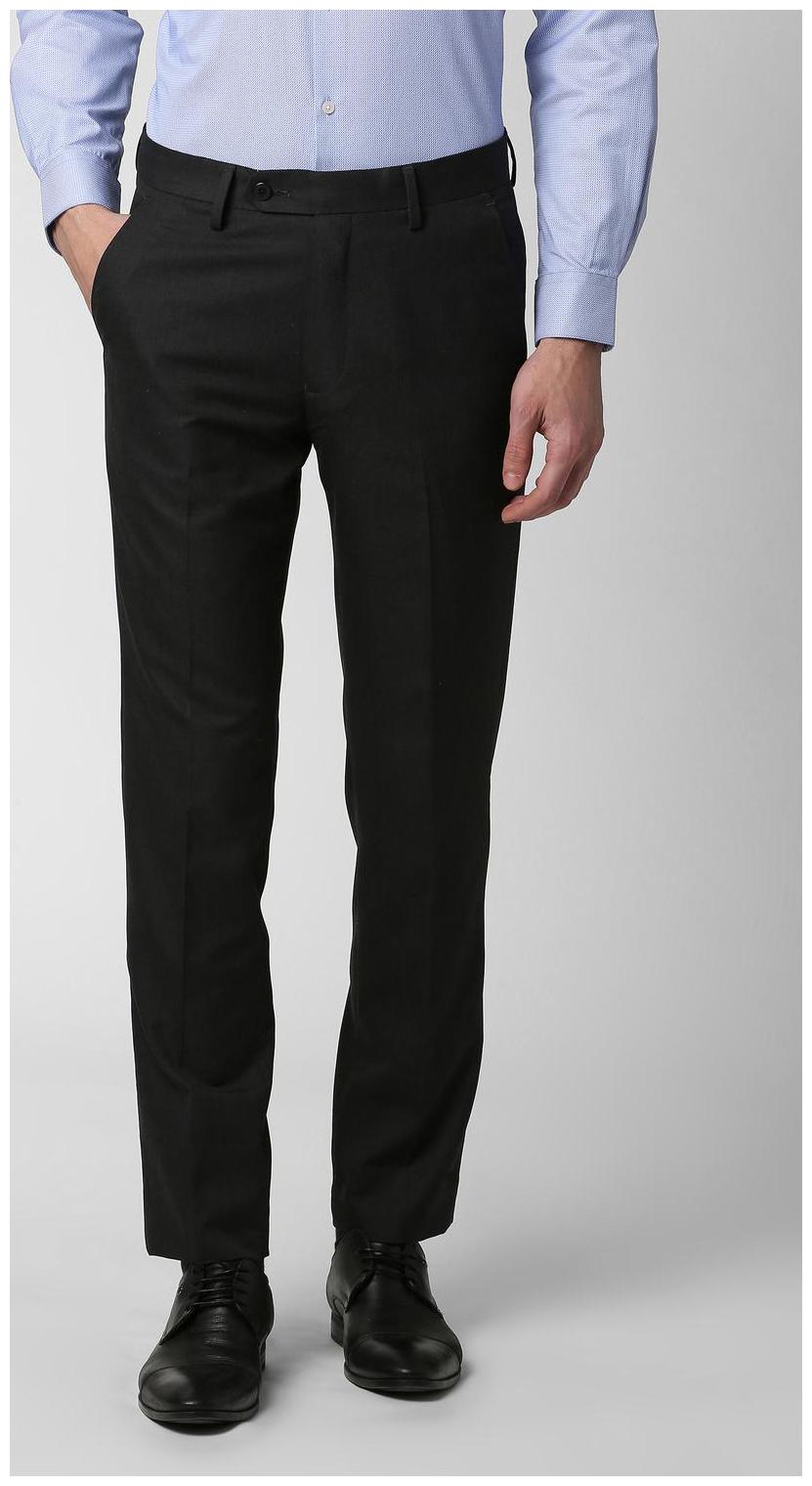 

Peter England Men Textured Slim Fit Formal Trouser - Black