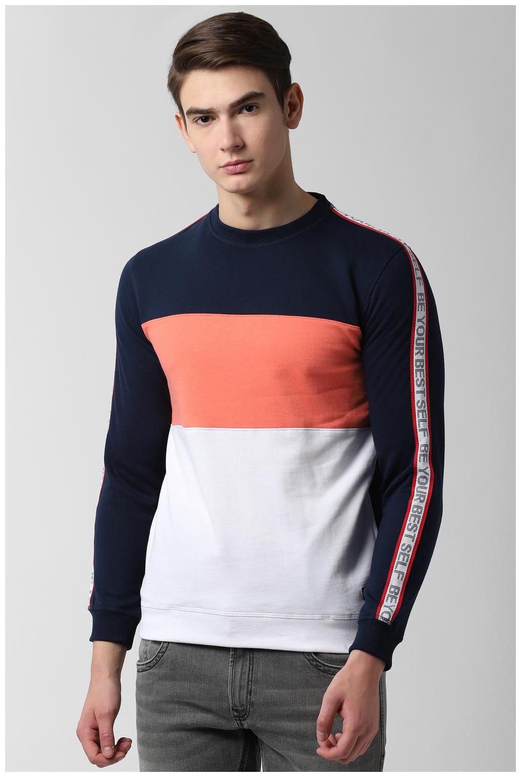 

Peter England Men Blue Round neck Sweatshirt