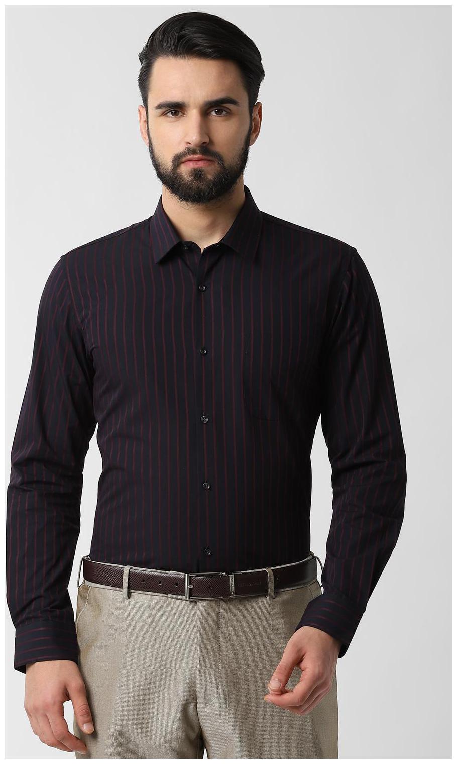 

Peter England Men Slim fit Formal Shirt - Blue