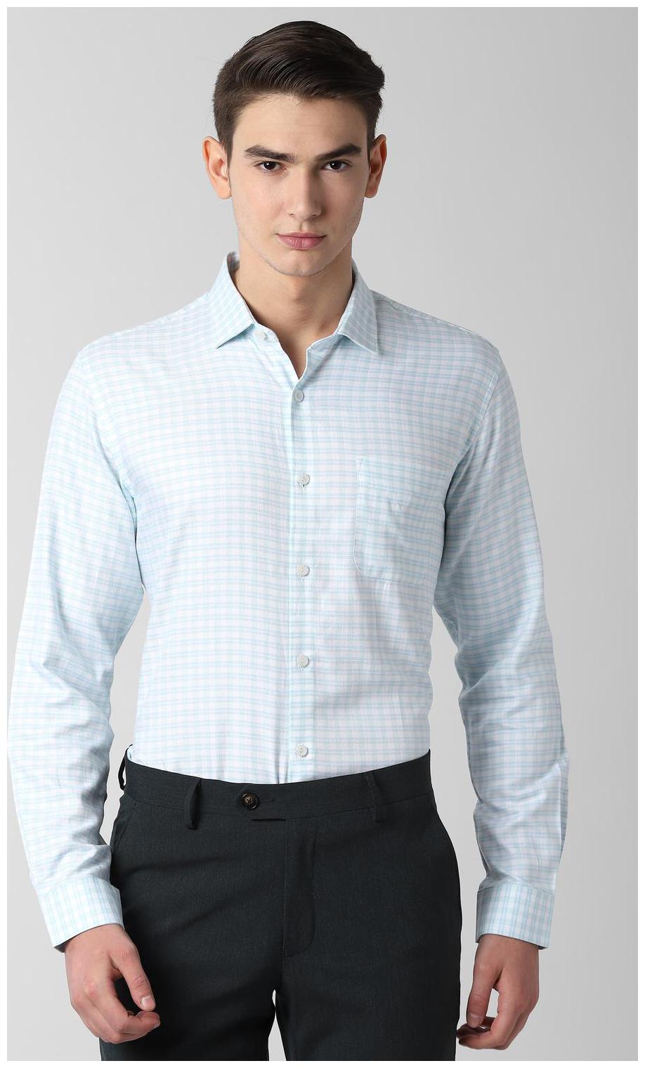 

Peter England Men Regular fit Formal Shirt - Blue