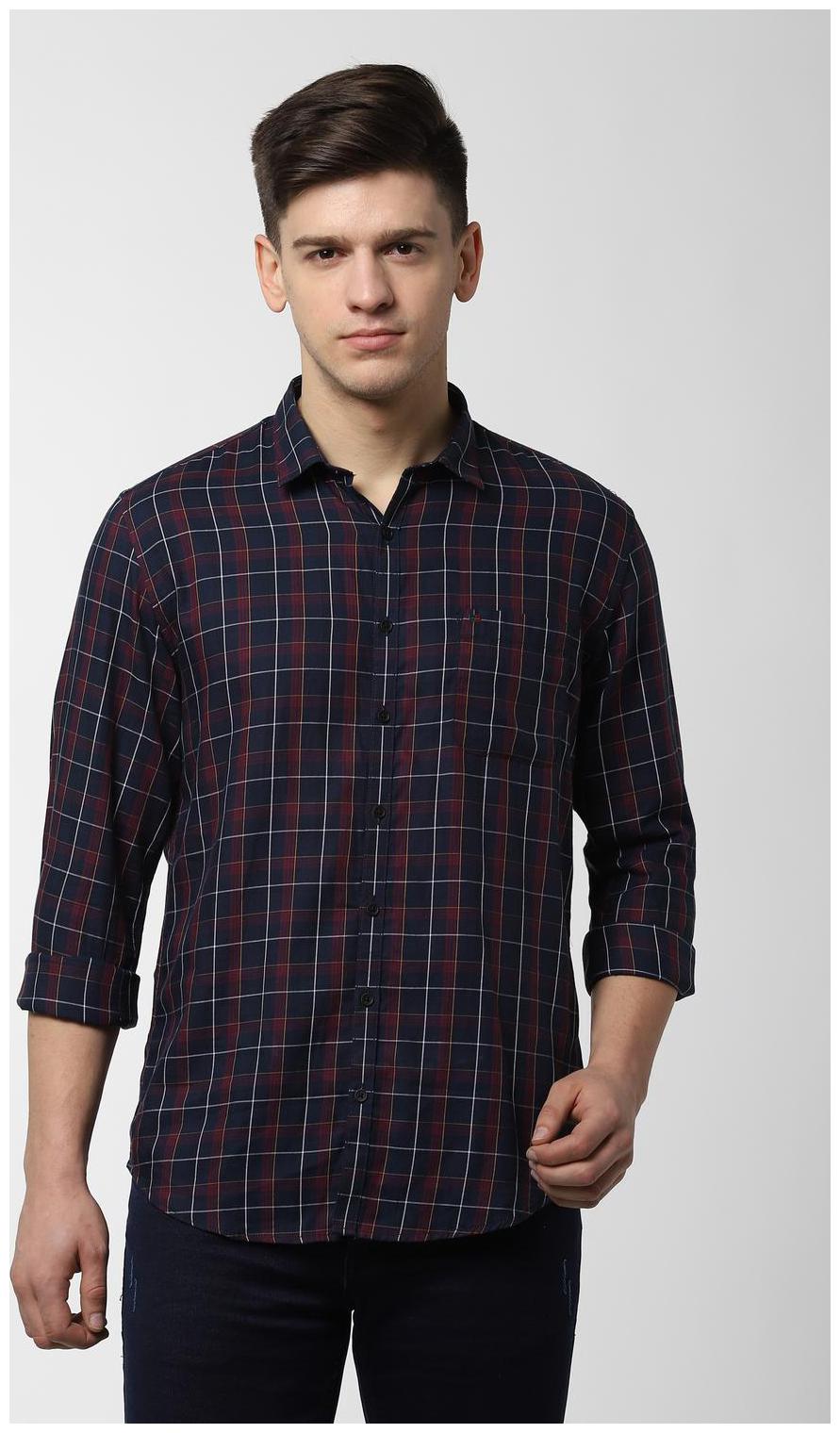 

Peter England Men Multi Checked Slim Fit Casual Shirt