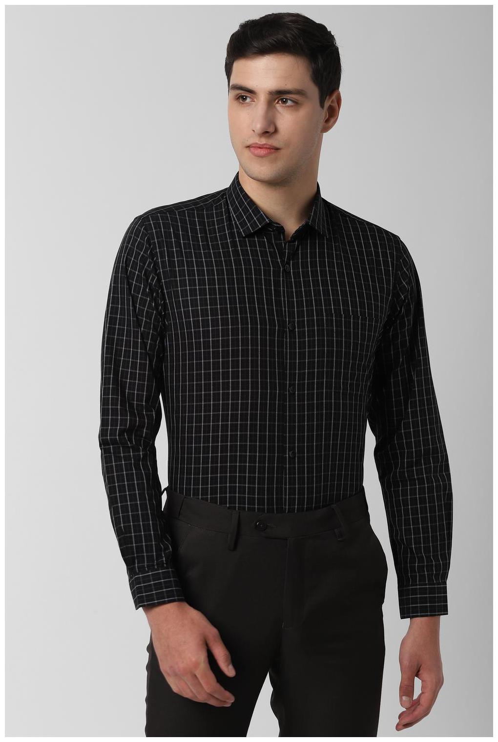 

Peter England Men Regular fit Formal Shirt - Black
