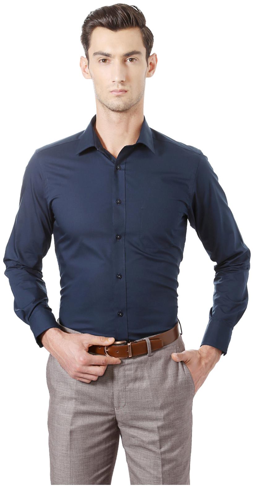 

Peter England Men Regular fit Formal Shirt - Blue