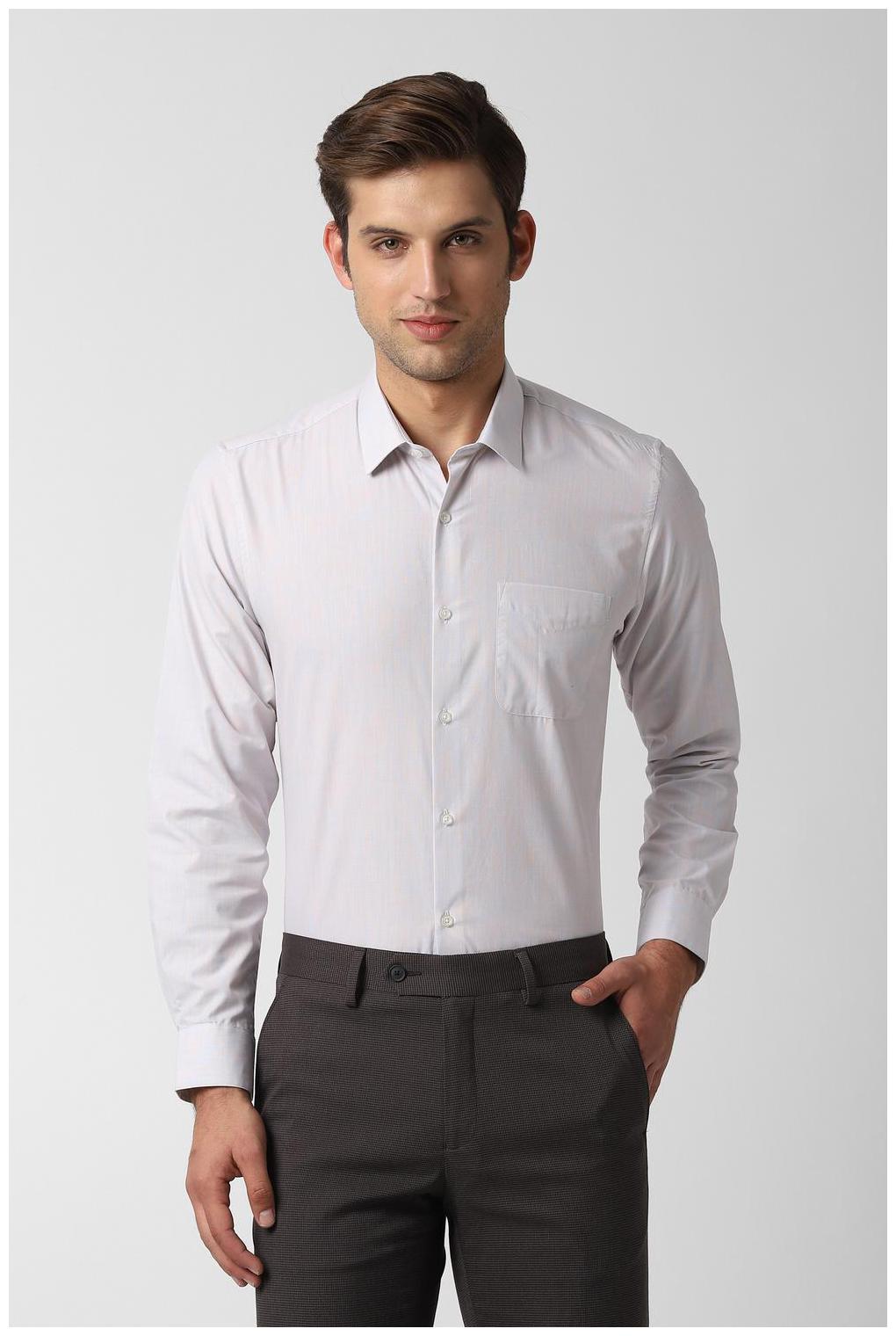 

Peter England Men Slim fit Formal Shirt - White