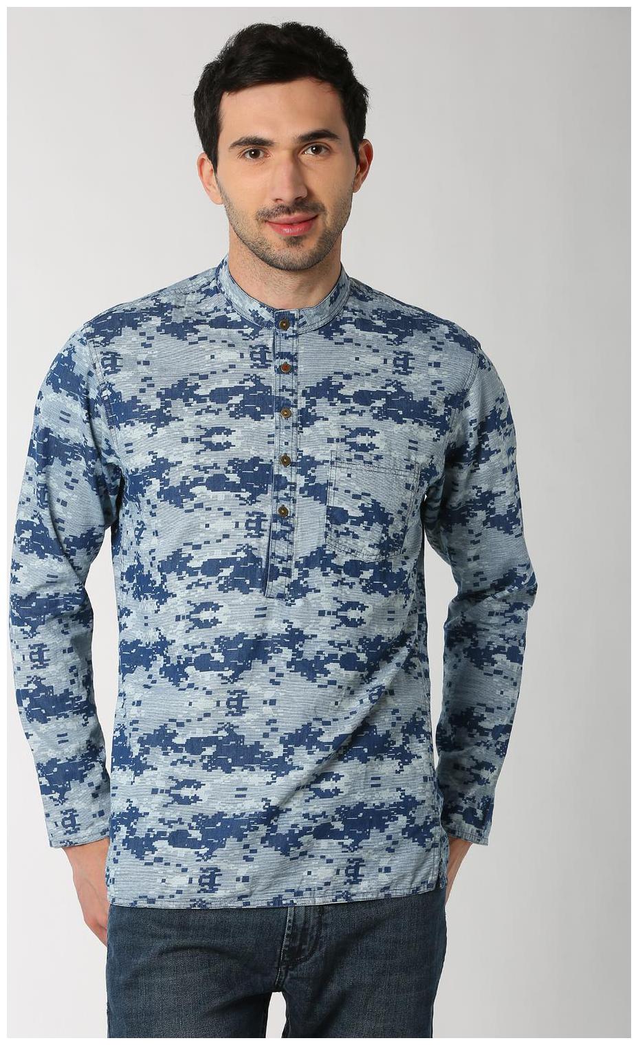 

Peter England Men Blue Slim Fit Kurta