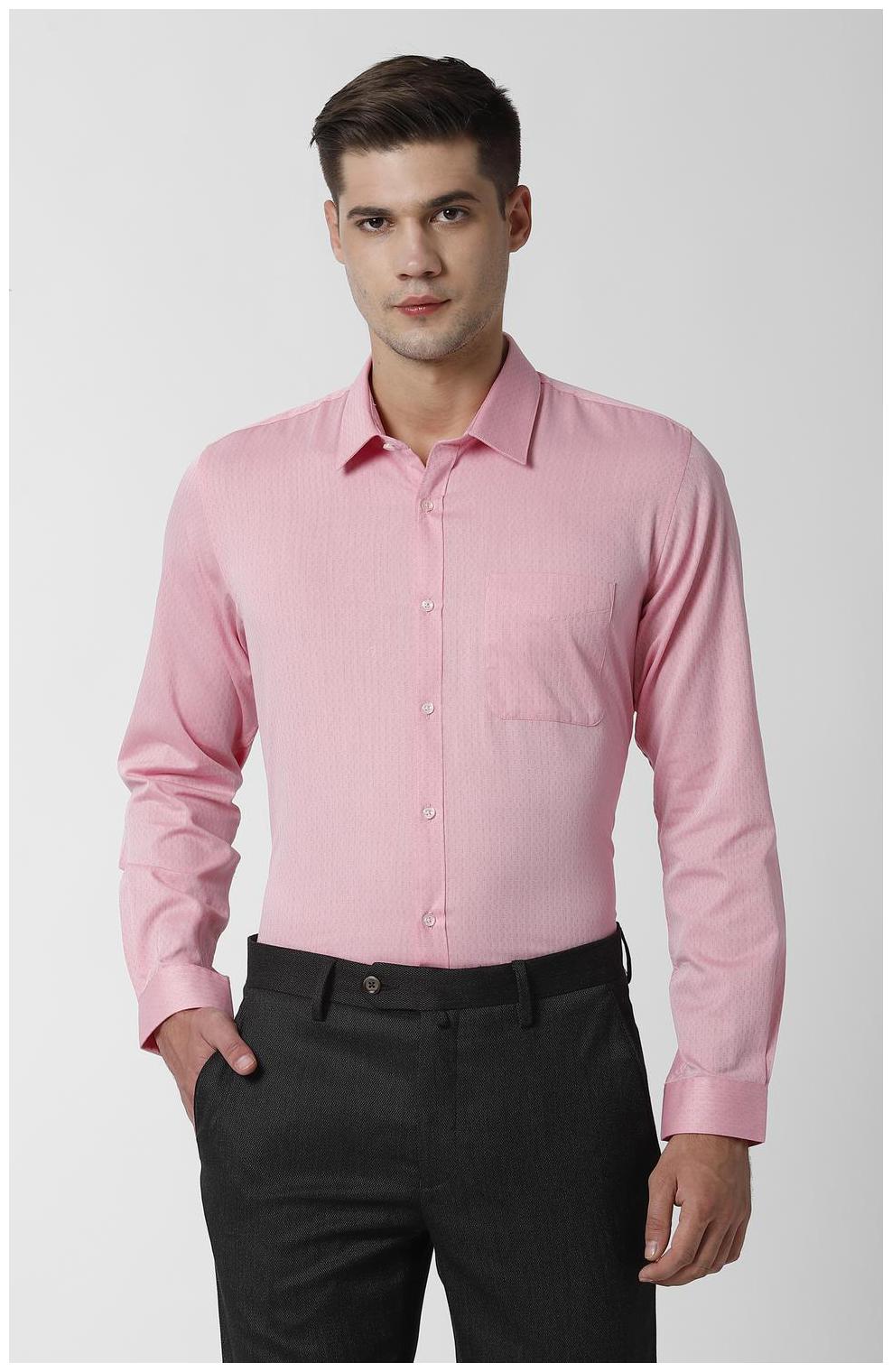 

Peter England Men Regular fit Formal Shirt - Pink