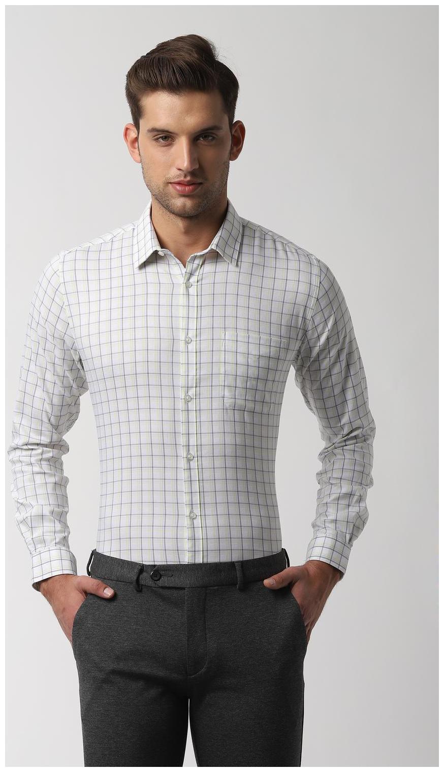 

Peter England Men Slim fit Formal Shirt - White