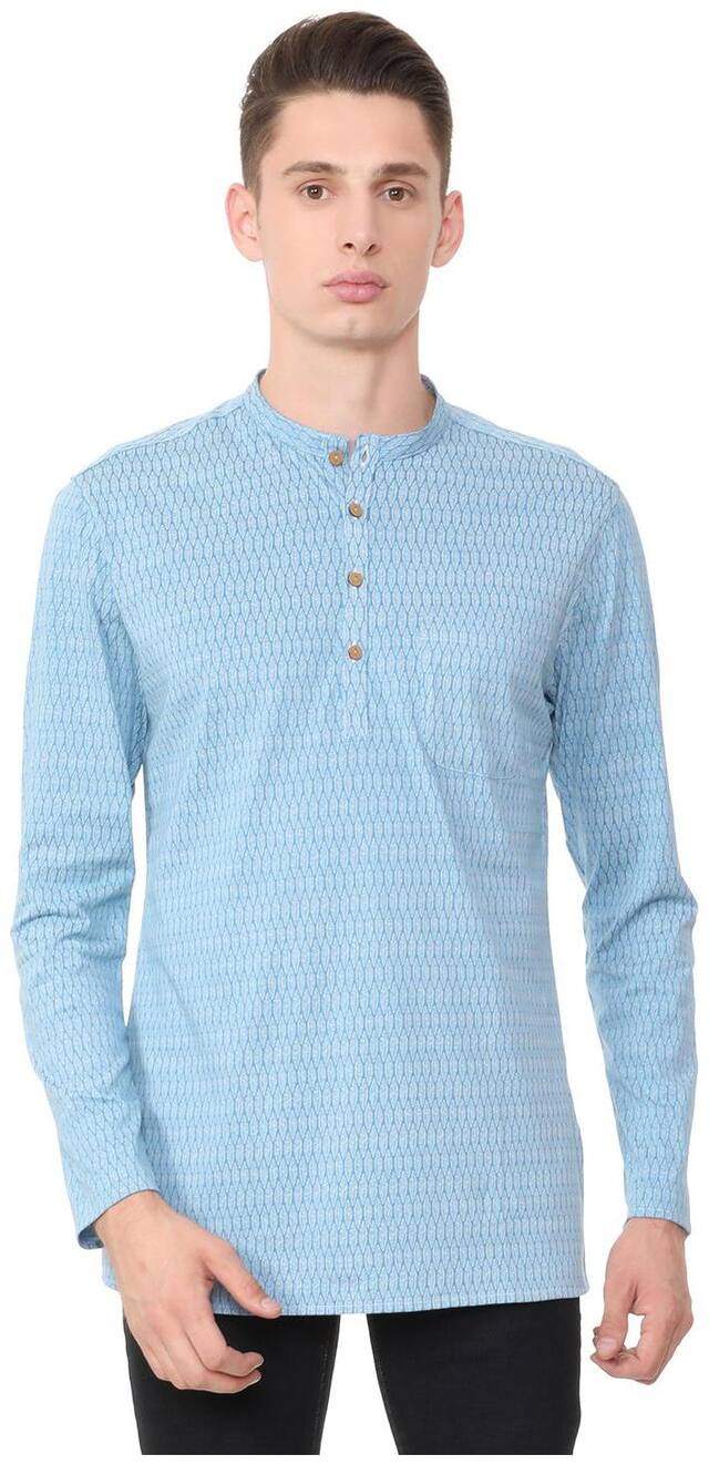 Peter England Men Blue Slim Fit Kurta