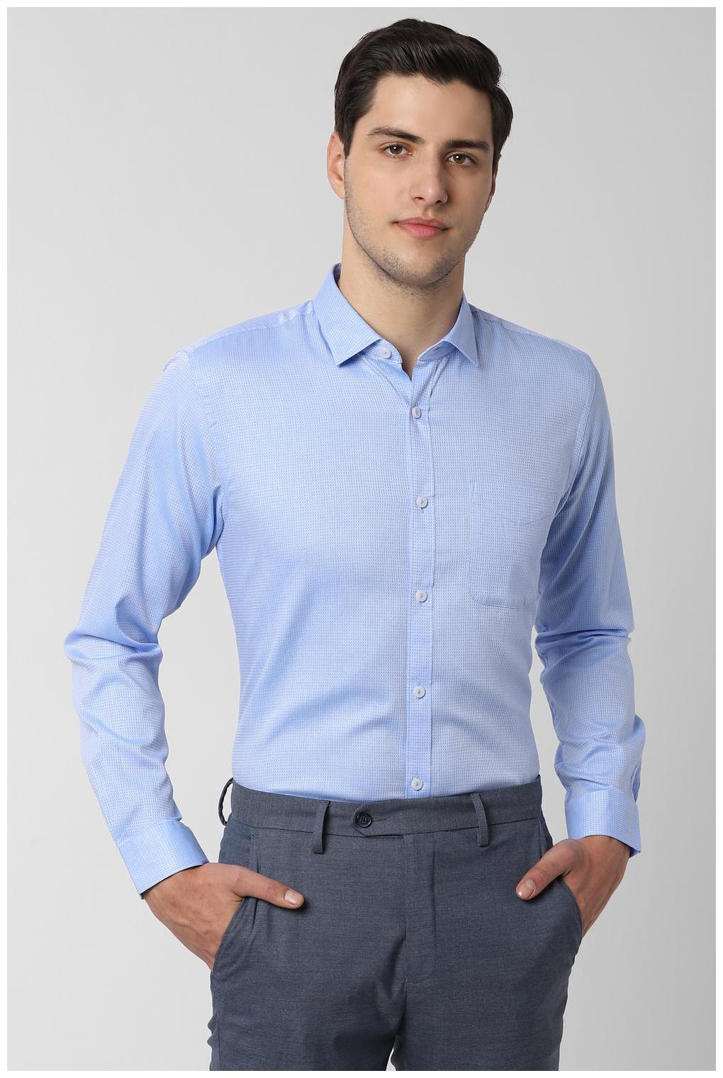 

Peter England Men Regular fit Formal Shirt - Blue