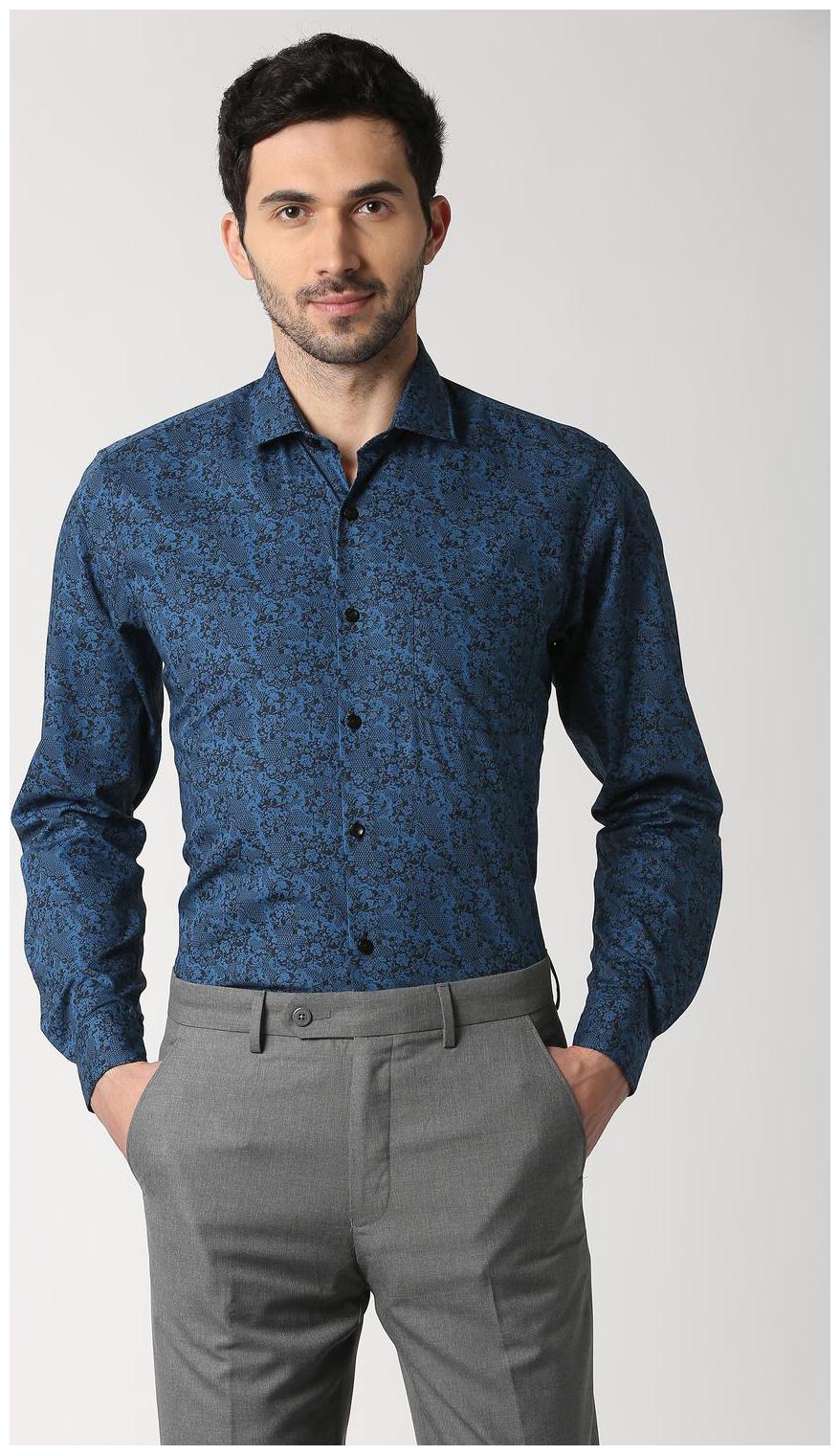 

Peter England Men Regular fit Formal Shirt - Blue