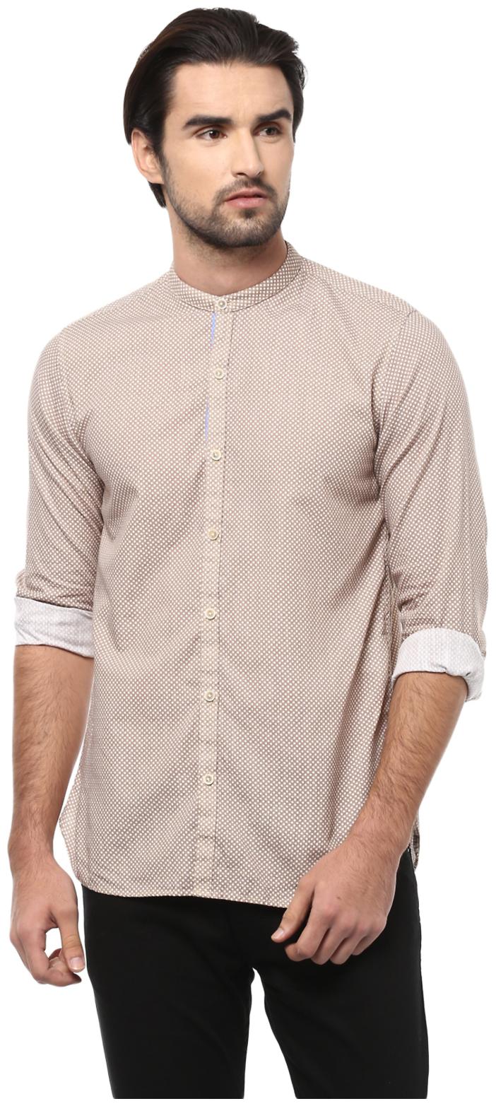 

Peter England Men Pink Printed Slim Fit Casual Shirt