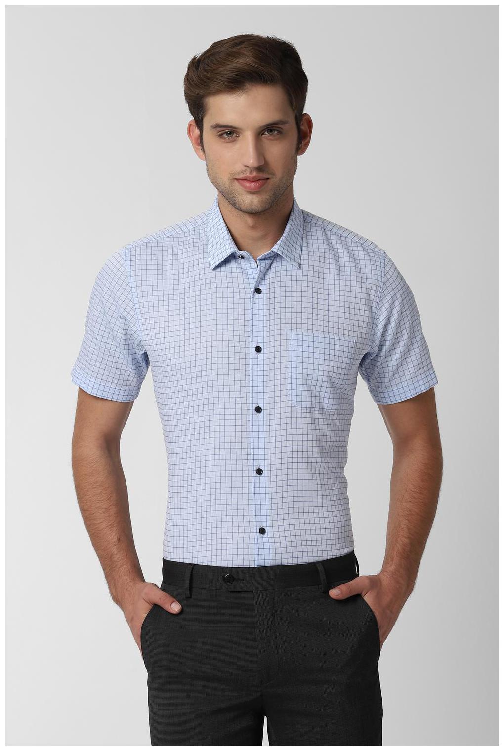 

Peter England Men Regular fit Formal Shirt - Blue