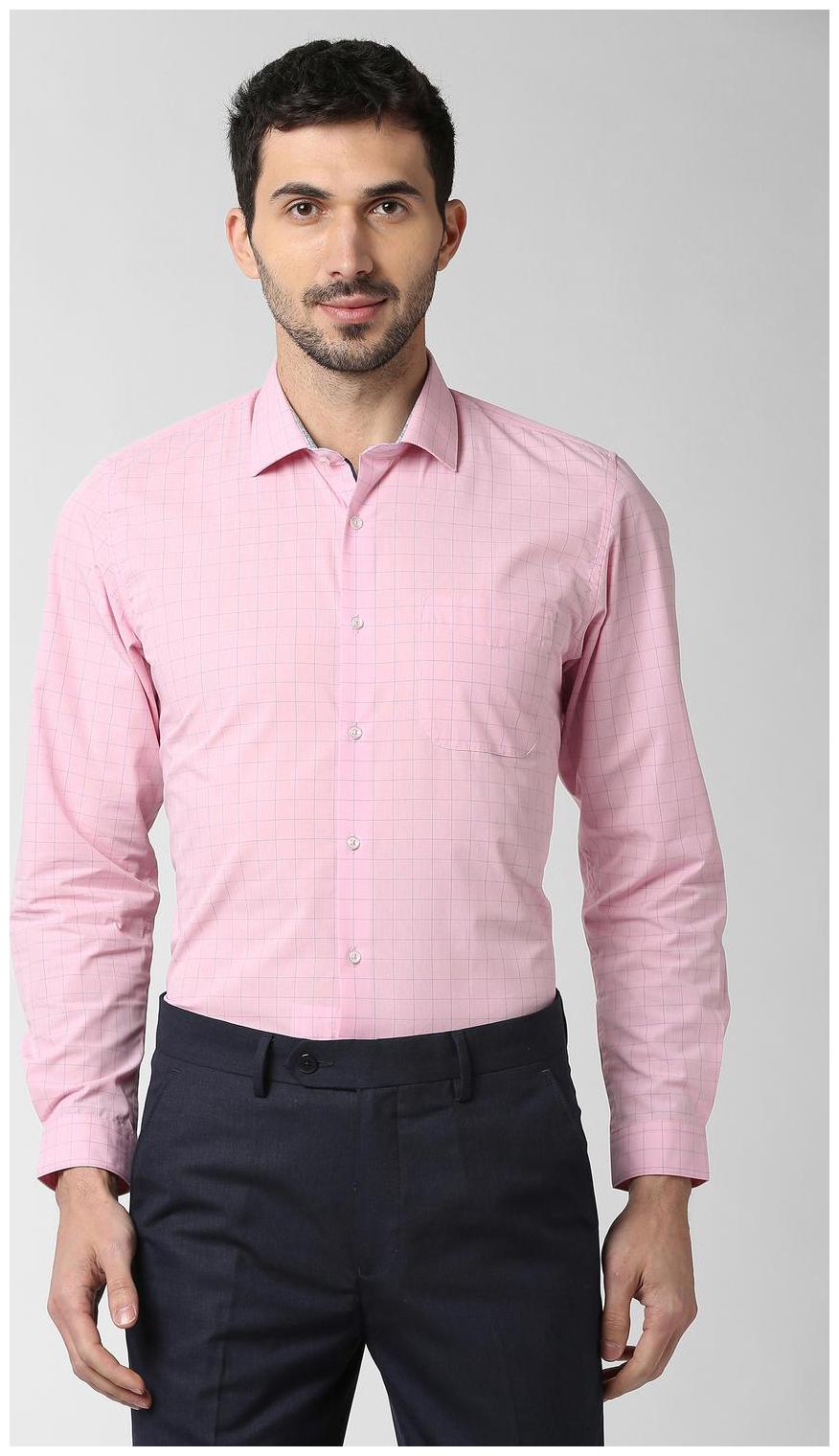 

Peter England Men Slim fit Formal Shirt - Pink