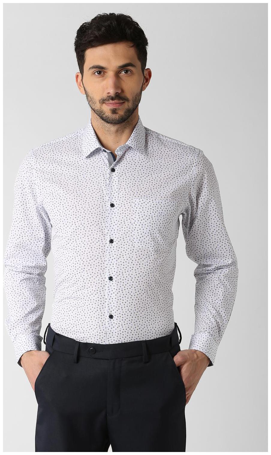 

Peter England Men Slim fit Formal Shirt - White
