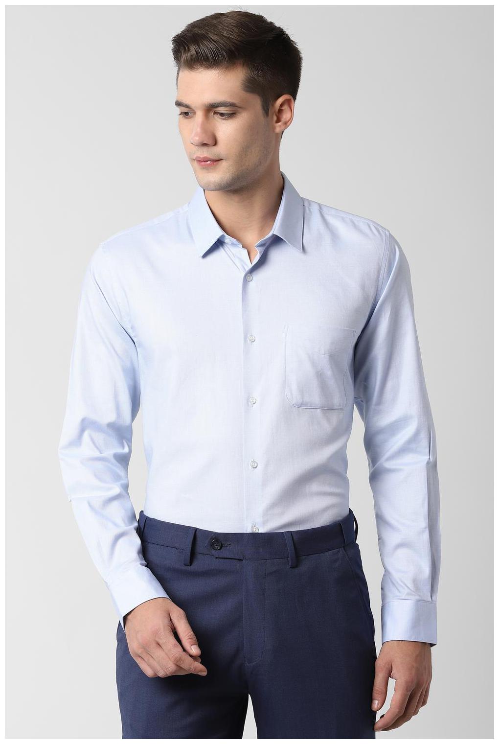 

Peter England Men Regular fit Formal Shirt - Blue