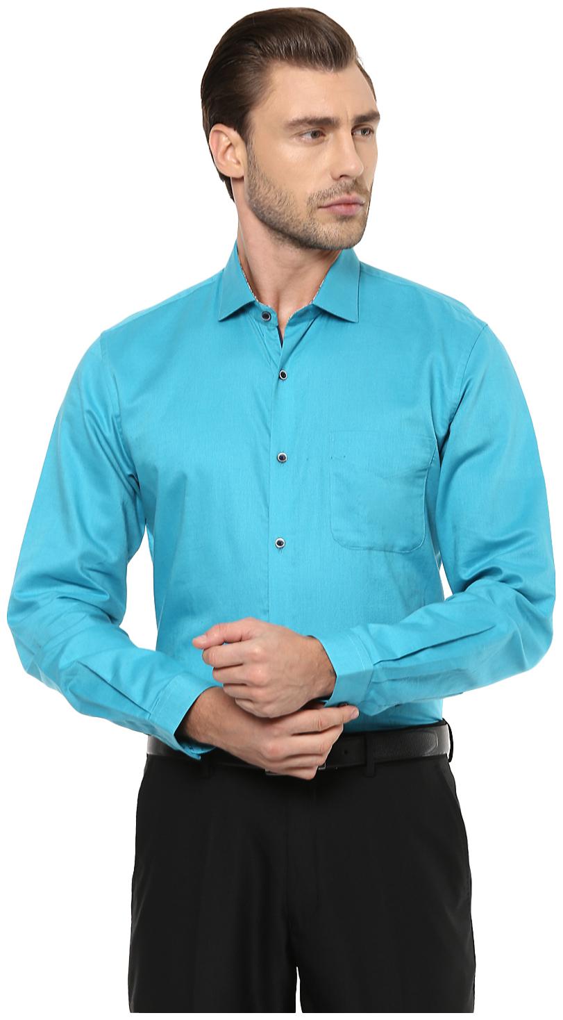 

Peter England Men Slim fit Formal Shirt - Blue