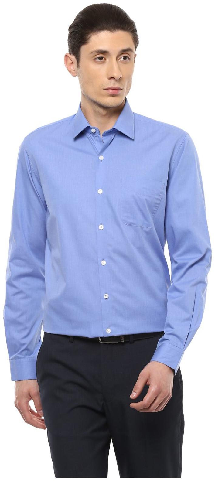 

Peter England Men Regular fit Formal Shirt - Blue