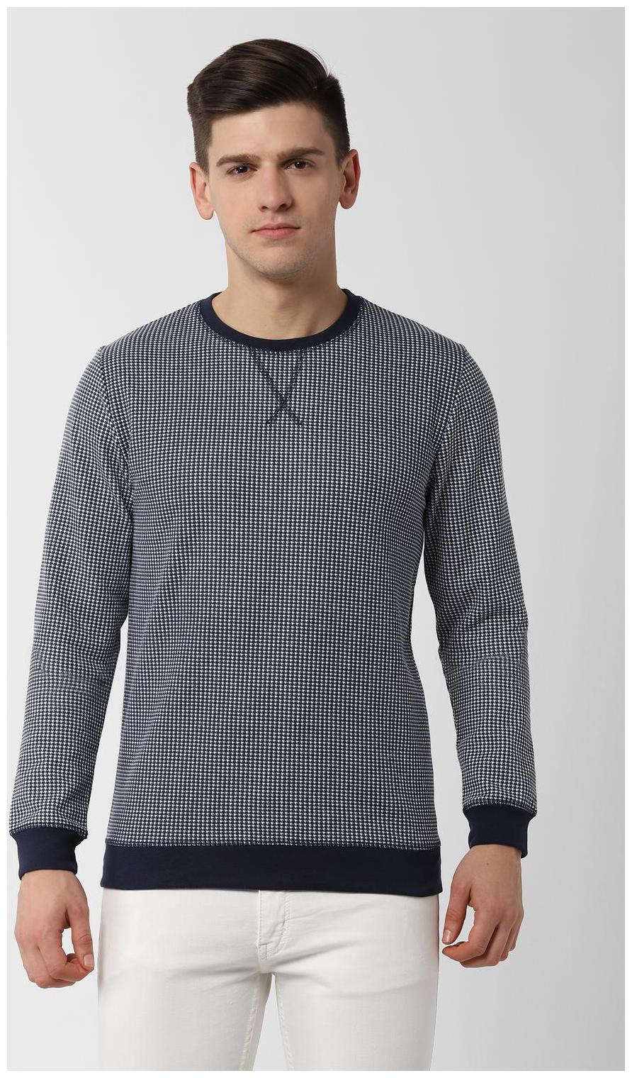 

Peter England Men Blue Round neck Sweatshirt