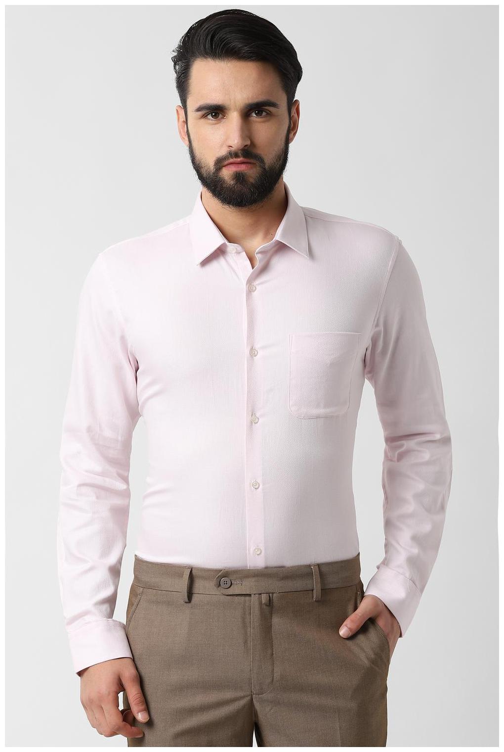 

Peter England Men Regular fit Formal Shirt - Pink