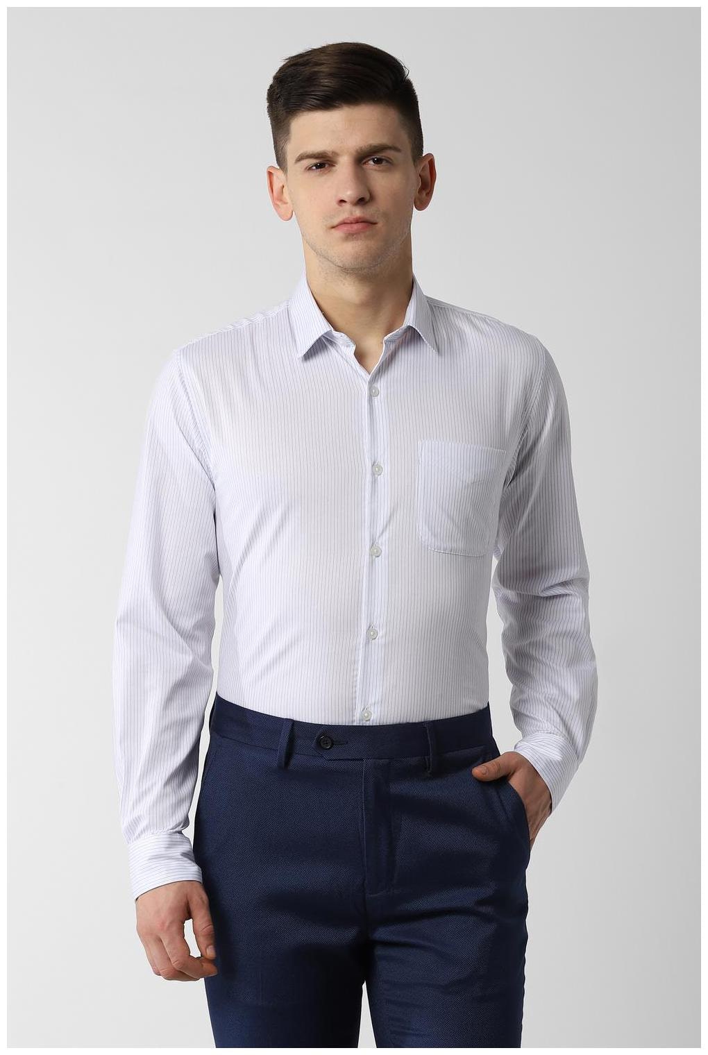 

Peter England Men Slim fit Formal Shirt - White