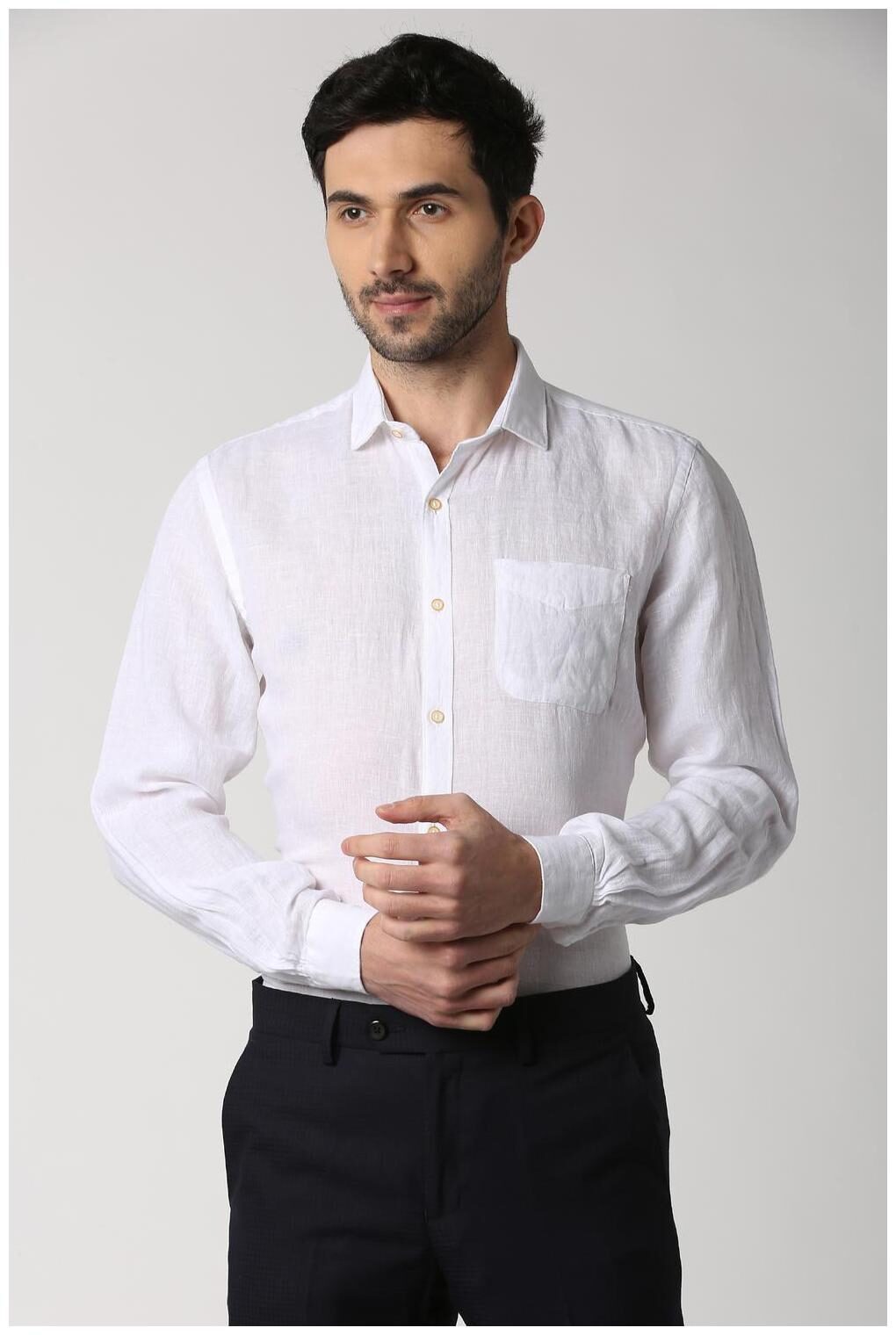 

Peter England Men Regular fit Formal Shirt - White