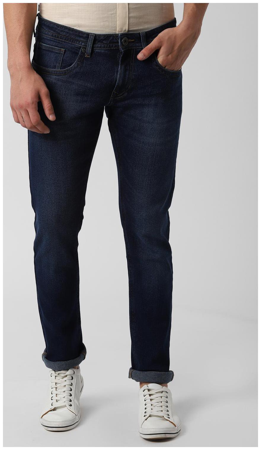 

Peter England Men Navy Blue Skinny Fit Jeans